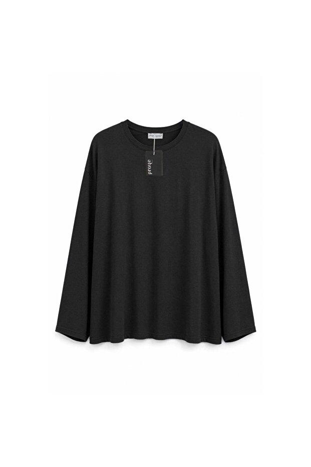 Padded Combed Cotton Tunic Black