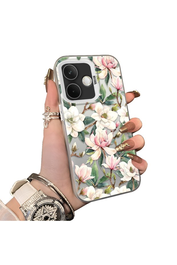 Oppo A5 Pro 4G/5G Compatible Hard Acrylic Back Silicone Edge Lens Protection Case