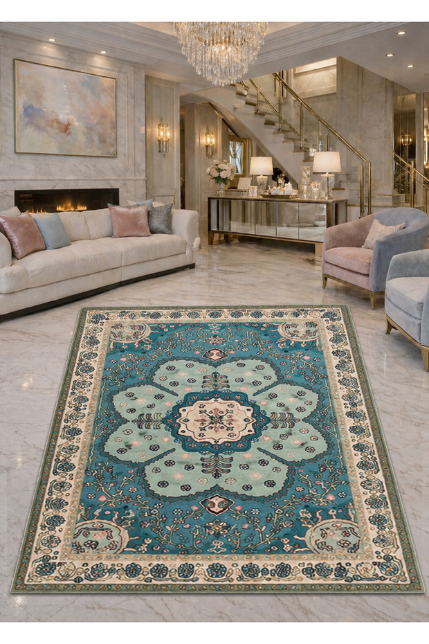 Sdt Mixed Patterned Modern Woven Base Decorative Carpet Sdtamor1380