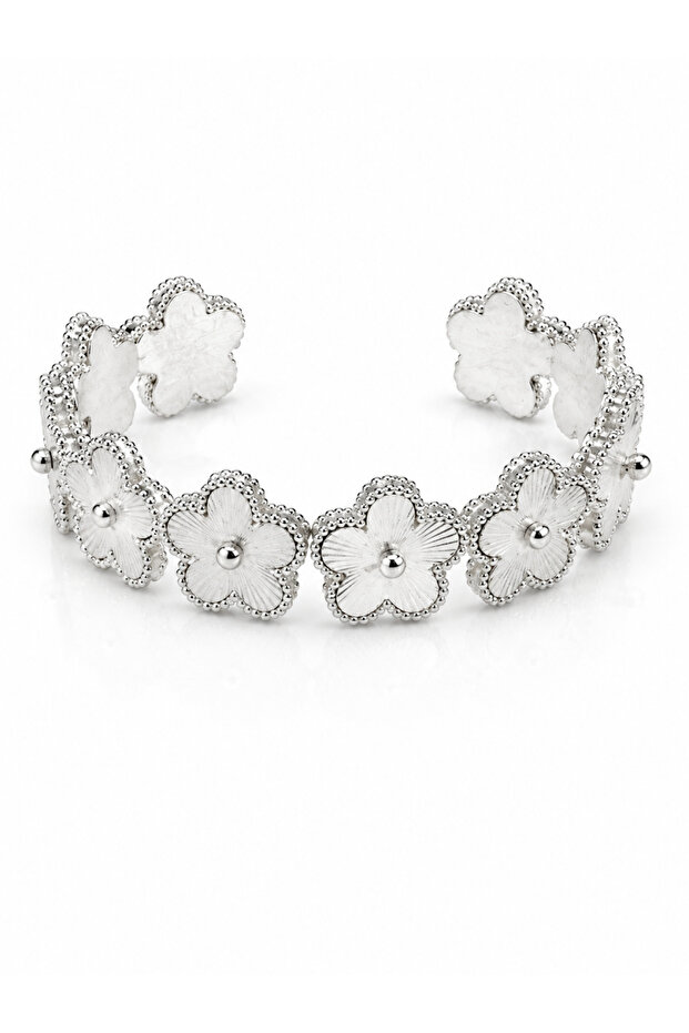 Silver-Tone Cuff Bracelet – Design 44
