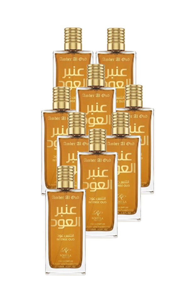 9 قطع من عطر العنبر والعود 100 مل
