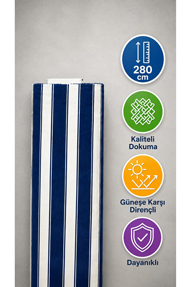 Tent Cloth Waterproof Tarpaulin Fabric 1 Meter - Navy Blue