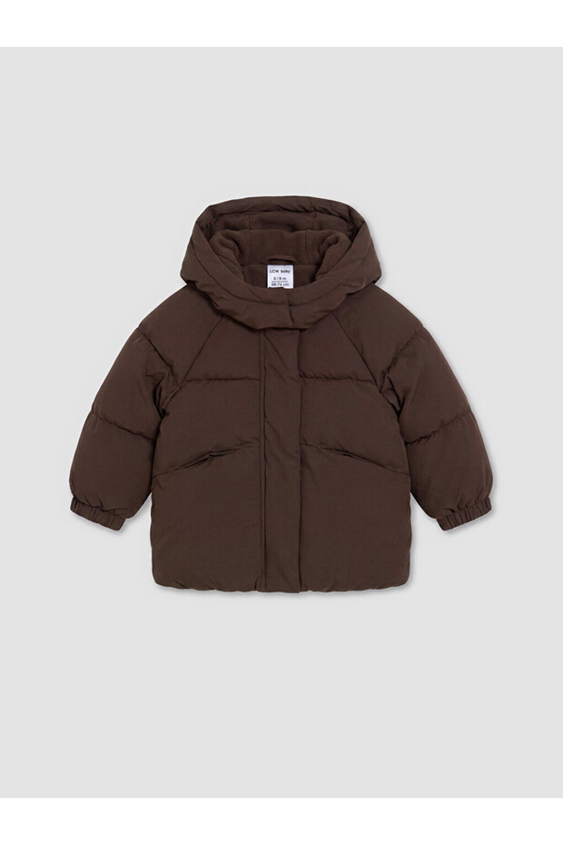 Lcw Baby Hooded Regular Fit Baby Boy Astronaut Coat