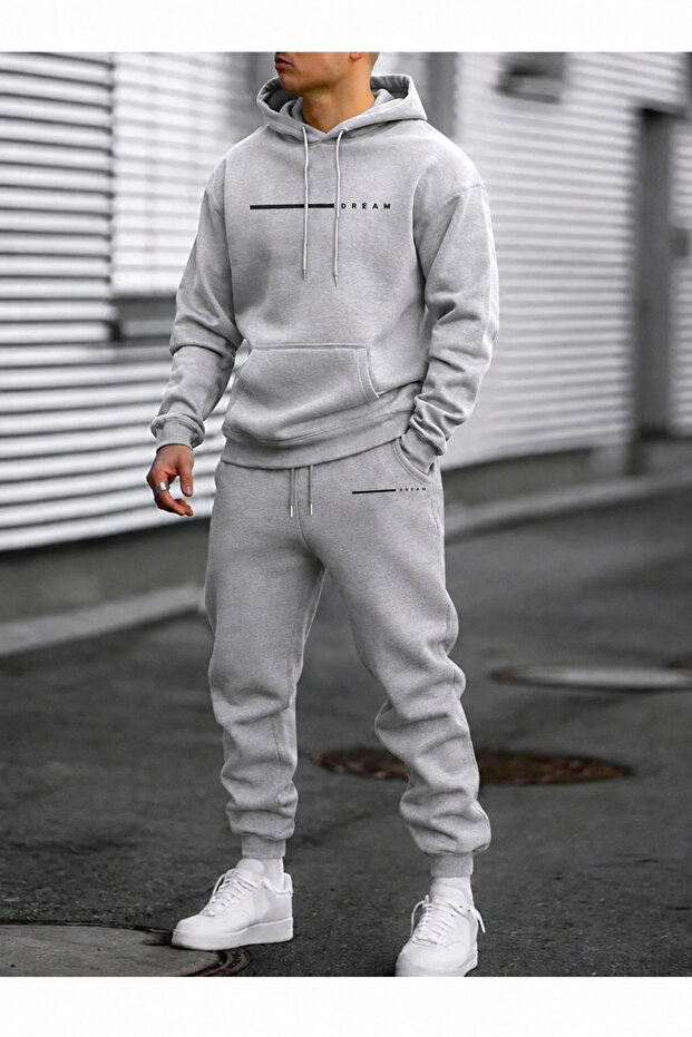 Sweatshirt Tracksuit Set Oversize Shaped Comfortable Fit Quality Fabric Dream Printed