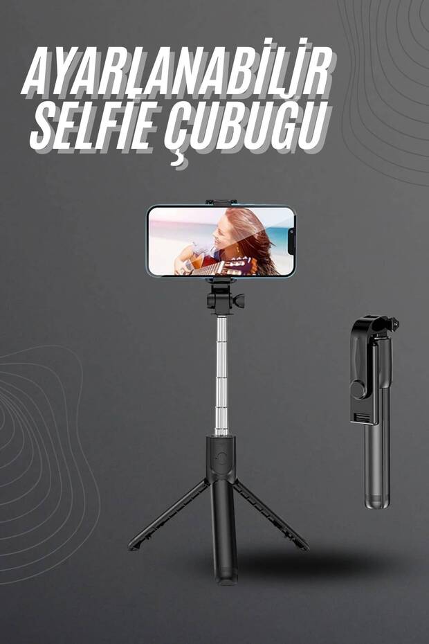 Selfie stick tripod bluetooth remote control selfie stick phone holder