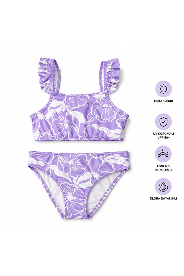 Girl's Top and Bottom Bikini Set