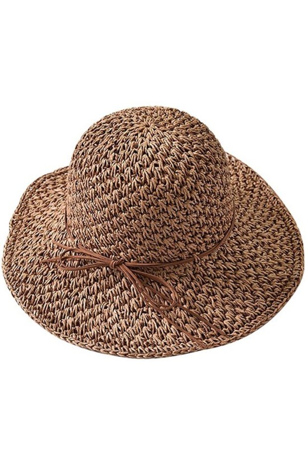 Women's sun hats - Summer Straw with UV protection Beach Adult