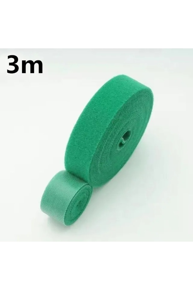 Green-3m 1/5M Cable Organizer Cable Management Wire Winder Tape Earphone Mouse Cord Management Ties