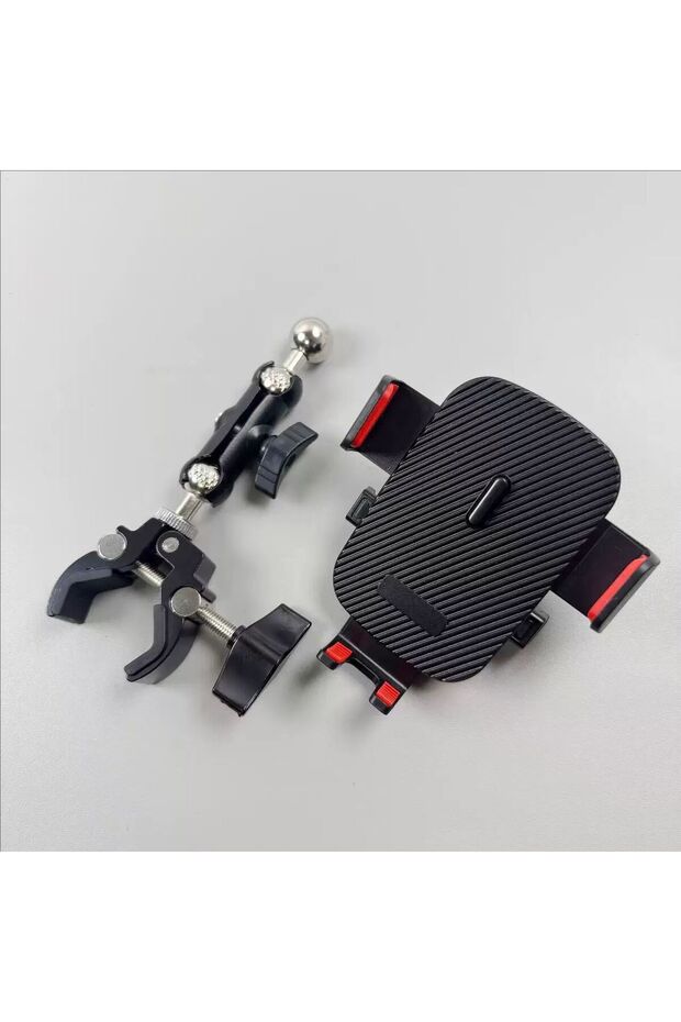XJWD-4 Aluminum Alloy Mini Clamp Phone Holder Tablet Stand Bike Handle Fixed Pan Tilt Rotation Pea f