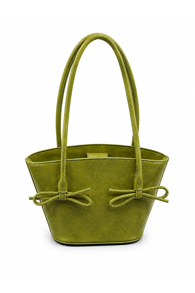 Parisse Women's Shoulder Bag with Bow Detail and Internal Pocket, Dimensions 16X25