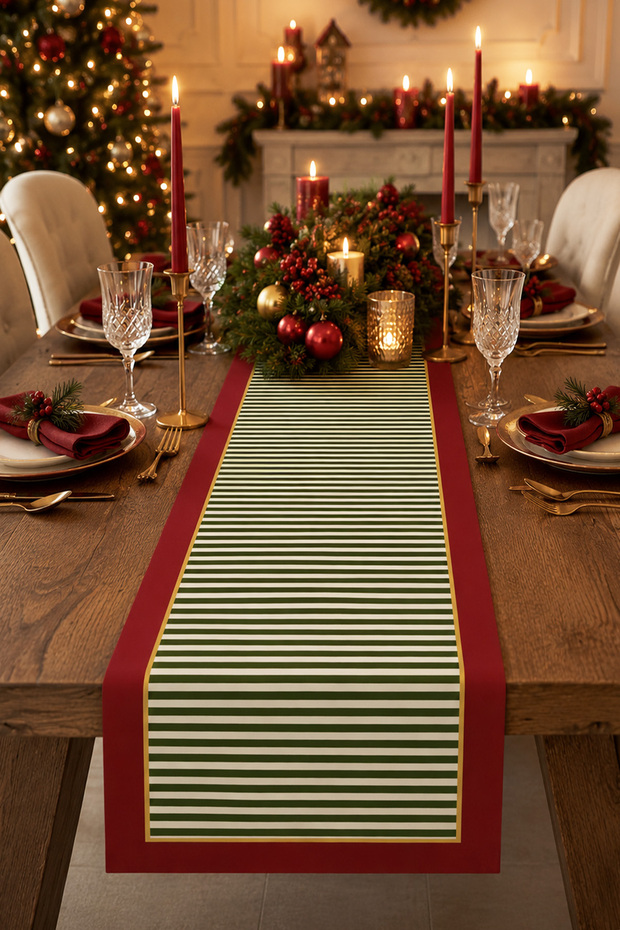 40X140Cm Woven Stain-Resistant Printed Thai Feather Fabric Tablecloth Decorative Runner Washable