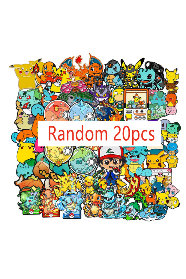 Bandai Random 20pcs Pins Surprise Random Delivery Mixed 4-20pcs Anime Cartoon Brooch Badges Decorati