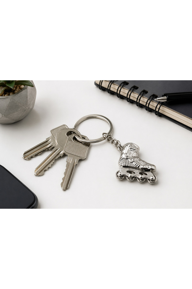 Metal Keychain with Skate Figure – a Stylish Key Accessory for Sports Enthusiasts