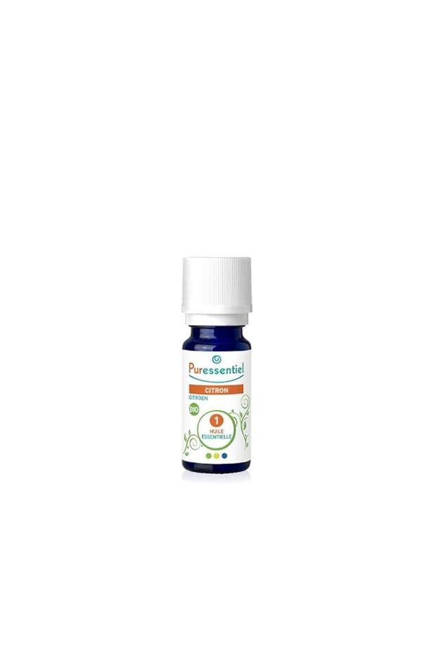 Puressentiel Organic Lemon Essential Oil for Diffusion | 100% Pure & Natural | Botanically & Biochemically Defined | Citrus | 10 Ml
