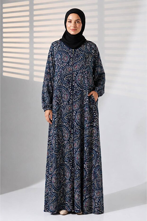 Women's Viscose Prayer Dress with Zippered Pockets Li̇kapa
