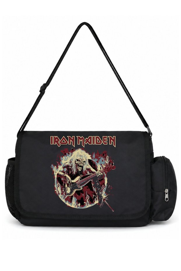 Iron Maiden Rock Metal Music Band Printed Unisex School, Sports, Office Multi-Purpose Messenger Bag