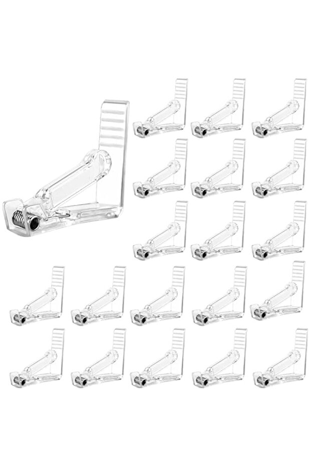 Joyzzz Tablecloth Clips, 20PCS Reusable Plastic Clamp Set, Adjustable Windproof Holders for Picnic Tables, Secure Fixing for Outdoor Dining Events, Heavy Duty Design for Banquet Covers