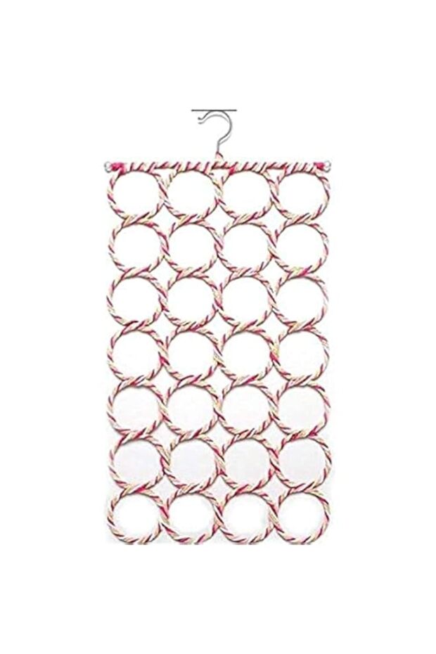 Scarf Organizer - Brass, Pink, Polished - 36.8 cm x 16.8 cm