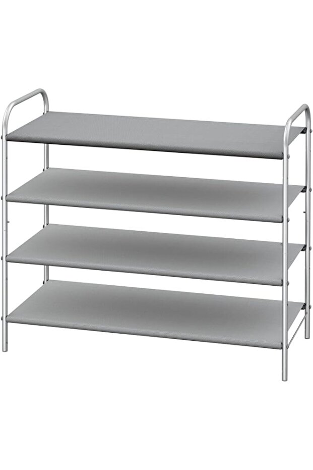 Simple Houseware 4-Tier Shoe Rack Storage Organizer Grey BO-045-3
