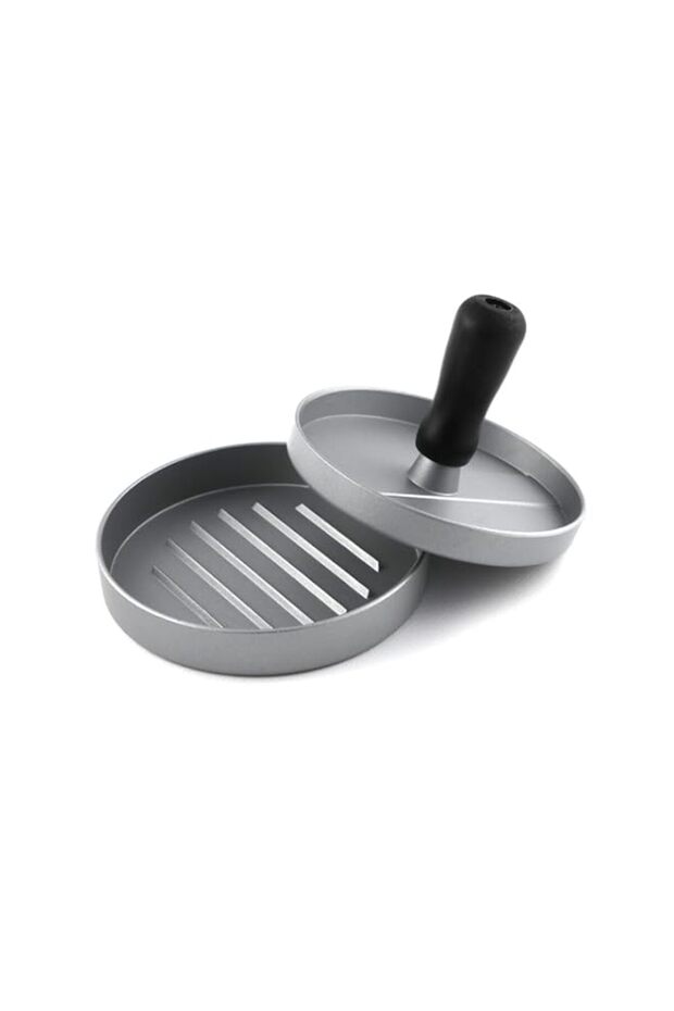 Vague Aluminum Burger Press Maker with Handle, 13 cm Length x 10 cm Width x 12.5 cm Height