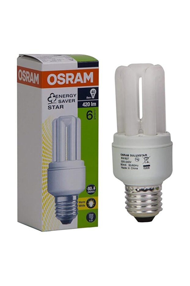 Osram 3U 8 Watts E27 ESL Bulb