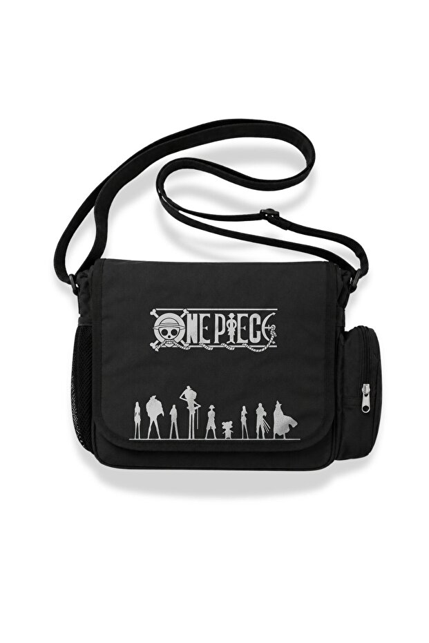 Unisex One Piece Characters Printed Anime Messenger Bag