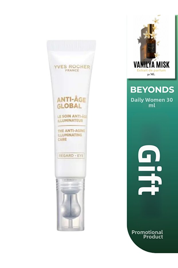 Anti-Age Renewing Eye Cream Caffeine and Vitamin E 15ml + Beyonds Perfume