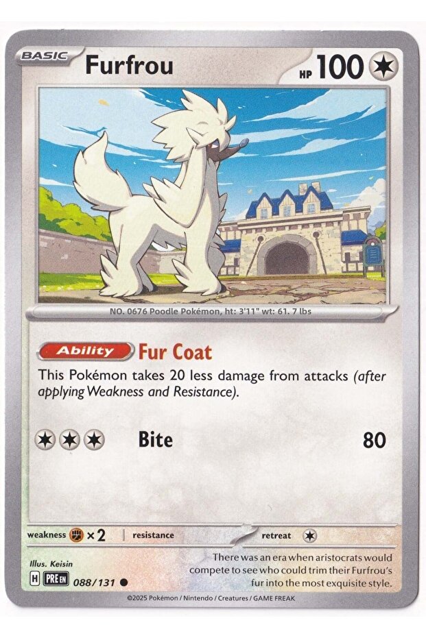 Furfrou 088/131 - Prismatic Evolutions - Card (Mint)