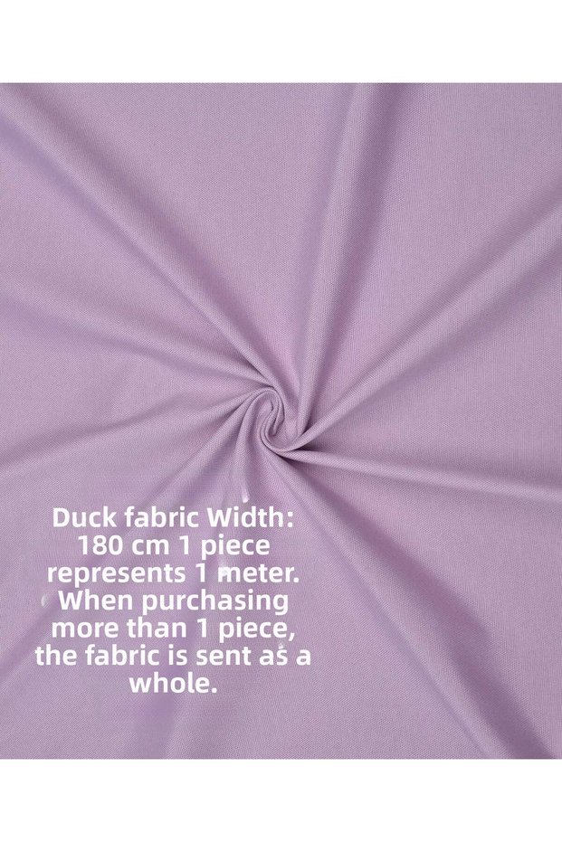 Duck Fabric Has Water and Stain Repellent Properties, Suitable for Embroidery (Lilac Color 100 X 180)