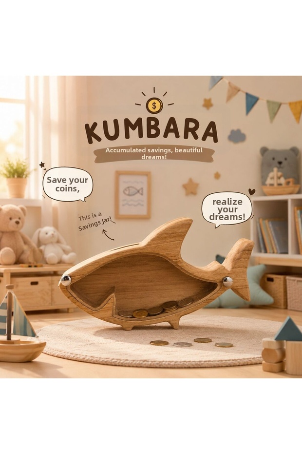 Wooden Piggy Bank, Special Design Piggy Bank, Student Gifts and Gift for Report Card, Colorful Piggy Bank
