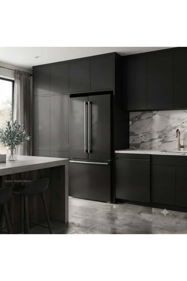 Refrigerator and Dishwasher Matte Black Sticker