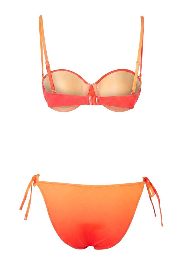 Degrade Desenli Balconette Kaplı Normal Bel Regular Bikini Takımı TBESS26BT00129 - 5