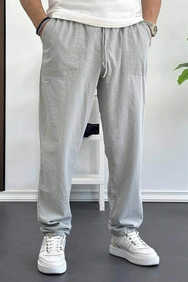 Gray Men's Baggy Trousers - Edw130