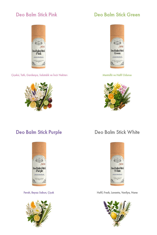 Deo Balm Stick Pink | Doğal Koltuk Altı Deodorant Roll On Vegan | Unisex 60 ml - 7