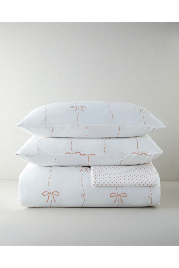 Pretty Charm Easy-Iron Double Duvet Cover Set with Sheets 200X220 cm Powder