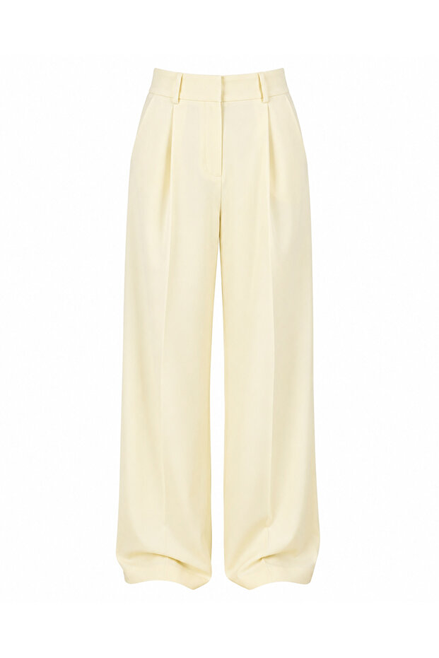 Women's Flowy Casual Palazzo Fabric Trousers