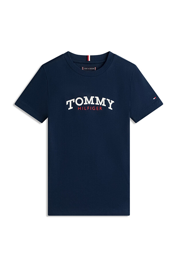 Navy Blue Boys' Printed T-Shirt Kb0Kb10263C1G