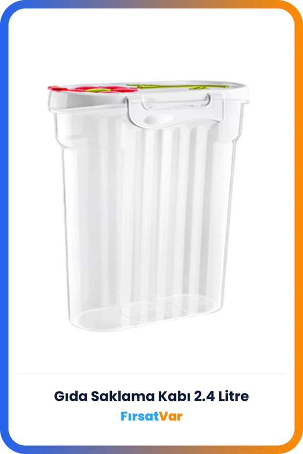 2.4L Plastic Daisy - Nuts Pulses Storage Door