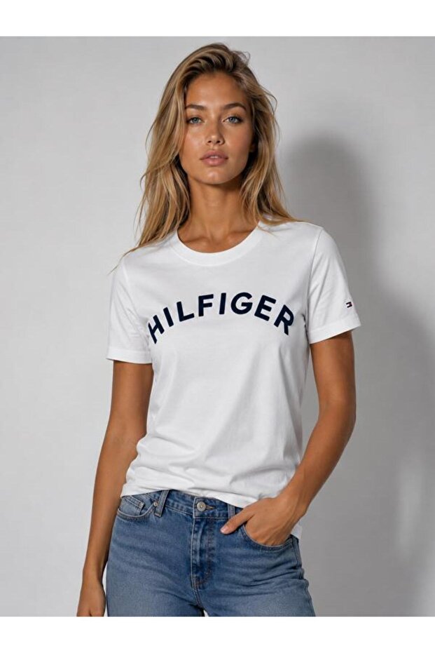 Varsity Chest Embroidered Regular Fit Women's T-Shirt