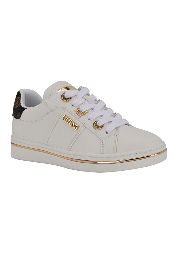 Stew Lace Up Low Profile Logo Detailed Sneaker