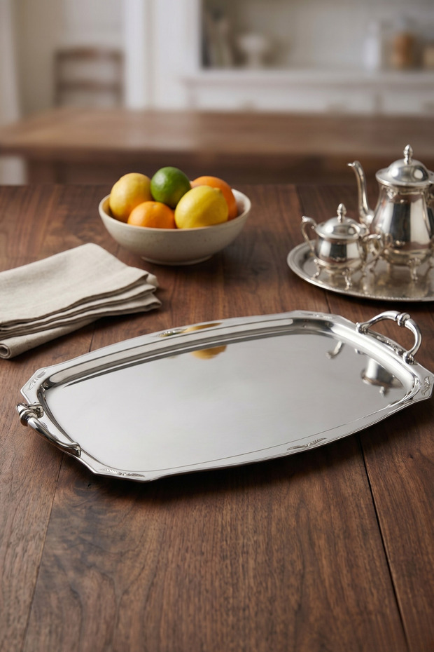 K-642 Poppy Large Size Tea Serving Presentation Tray