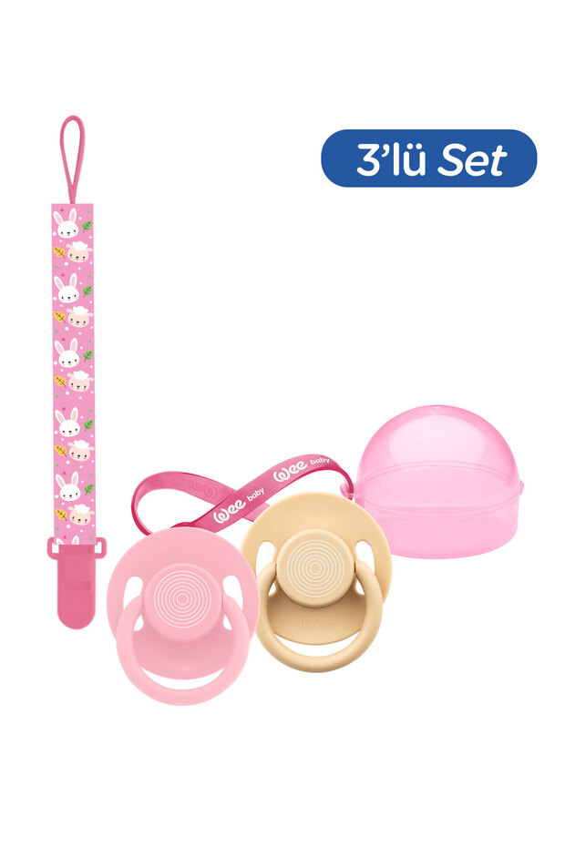 2-Piece Cool Pacifier (Box and Tape Set) 0-6 Months Girl