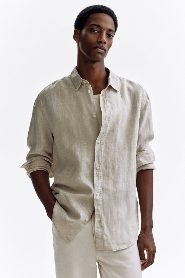 Keten Gömlek Regular Fit