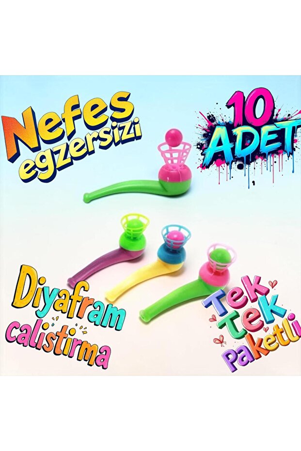 10 قطع من لعبة نفخ كرة الساكسفون