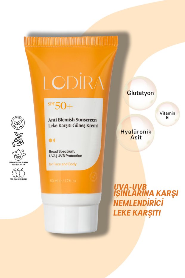 Anti-Blemish, Glutathione, High Protection Spf 50+ Sunscreen 50 ml