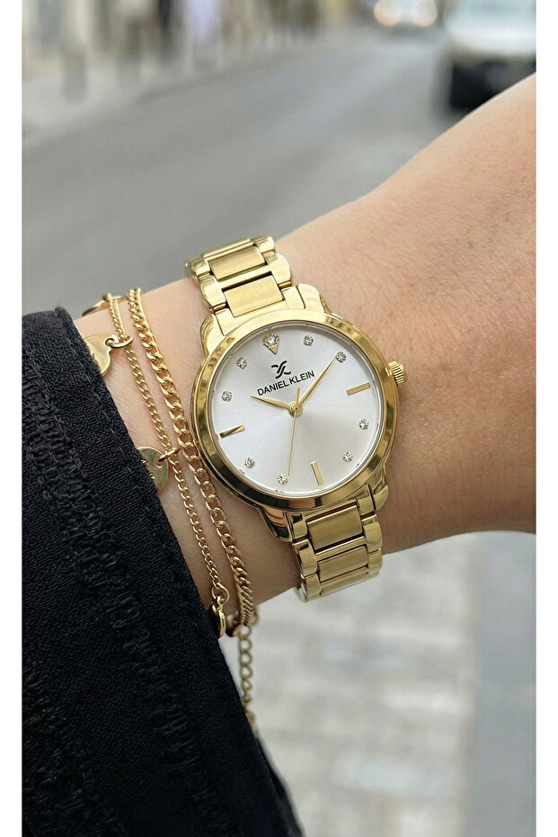 Premium Gold Stainless Steel Watch for Women DK.1.14126-2
