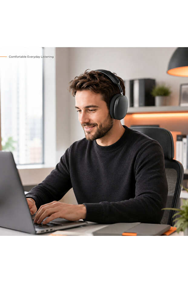 P9 Bluetooth Headset Black - Over-Ear - 3