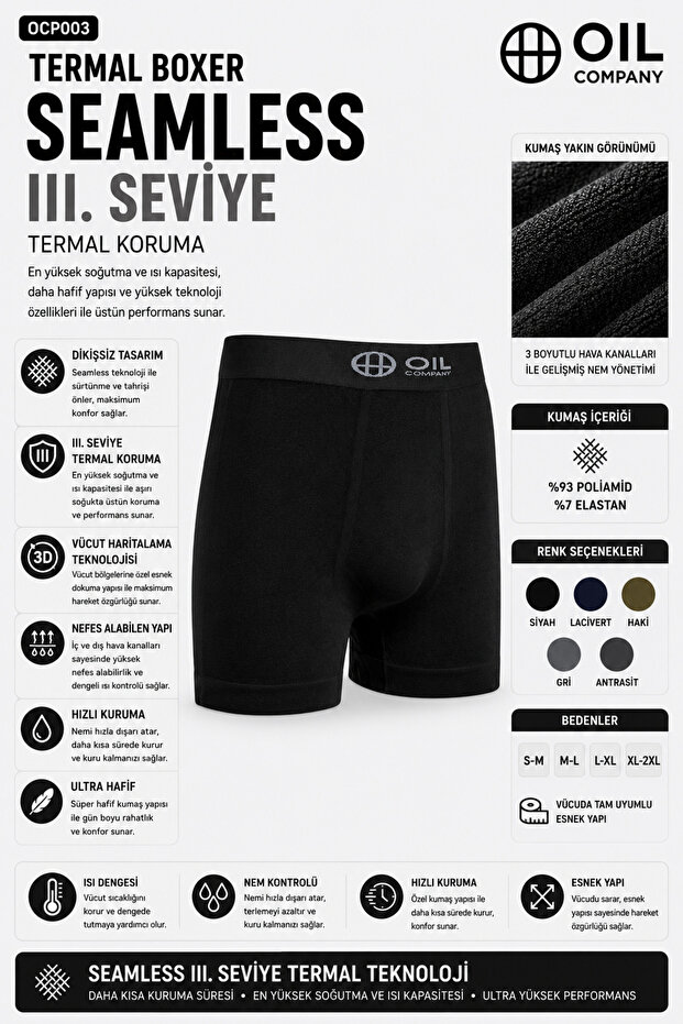Light Breathable Comfortable Fabric Heat Protection Thermal Boxer