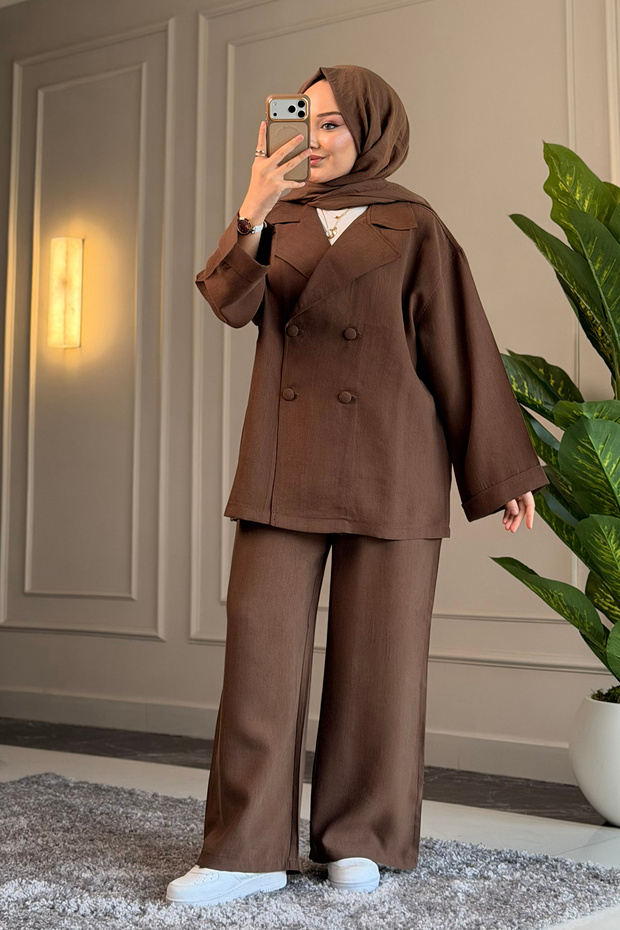 6398 - Stylish Comfortable Modal Soft Woven Fabric Casual Women's Set