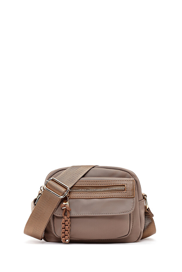 Women's Beige Long Strap Crossbody Bag 26Pbd24676F